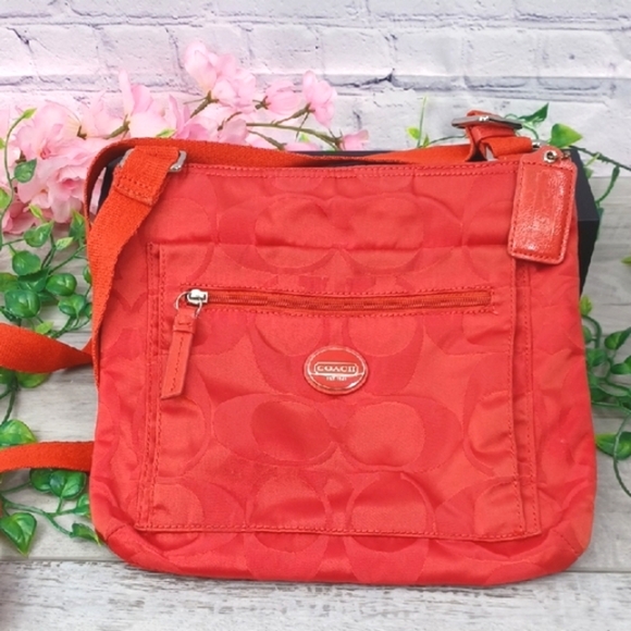 Coach Handbags - Coach F77408 Nylon Orange